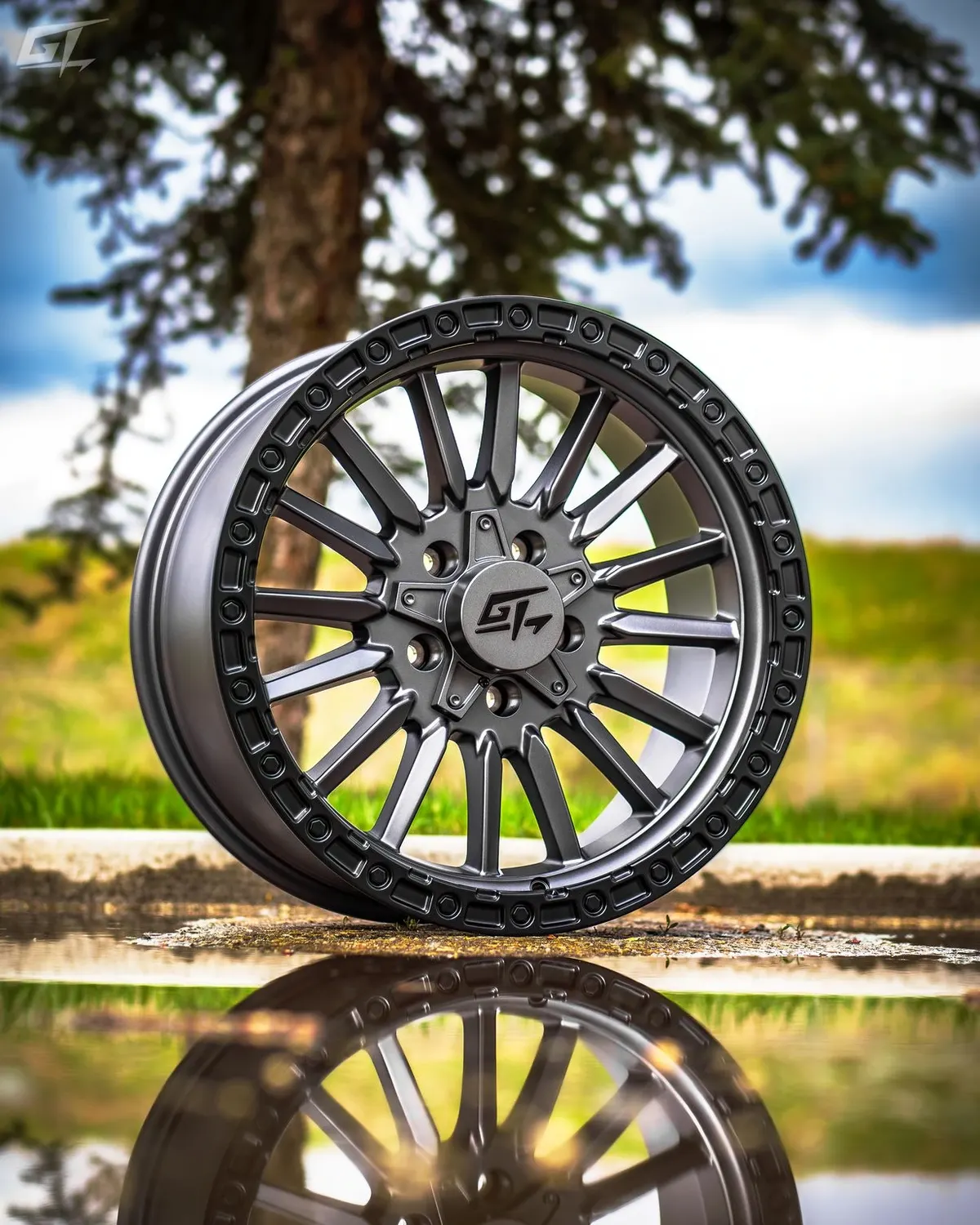 GT Off-Road Chamber reflected in water