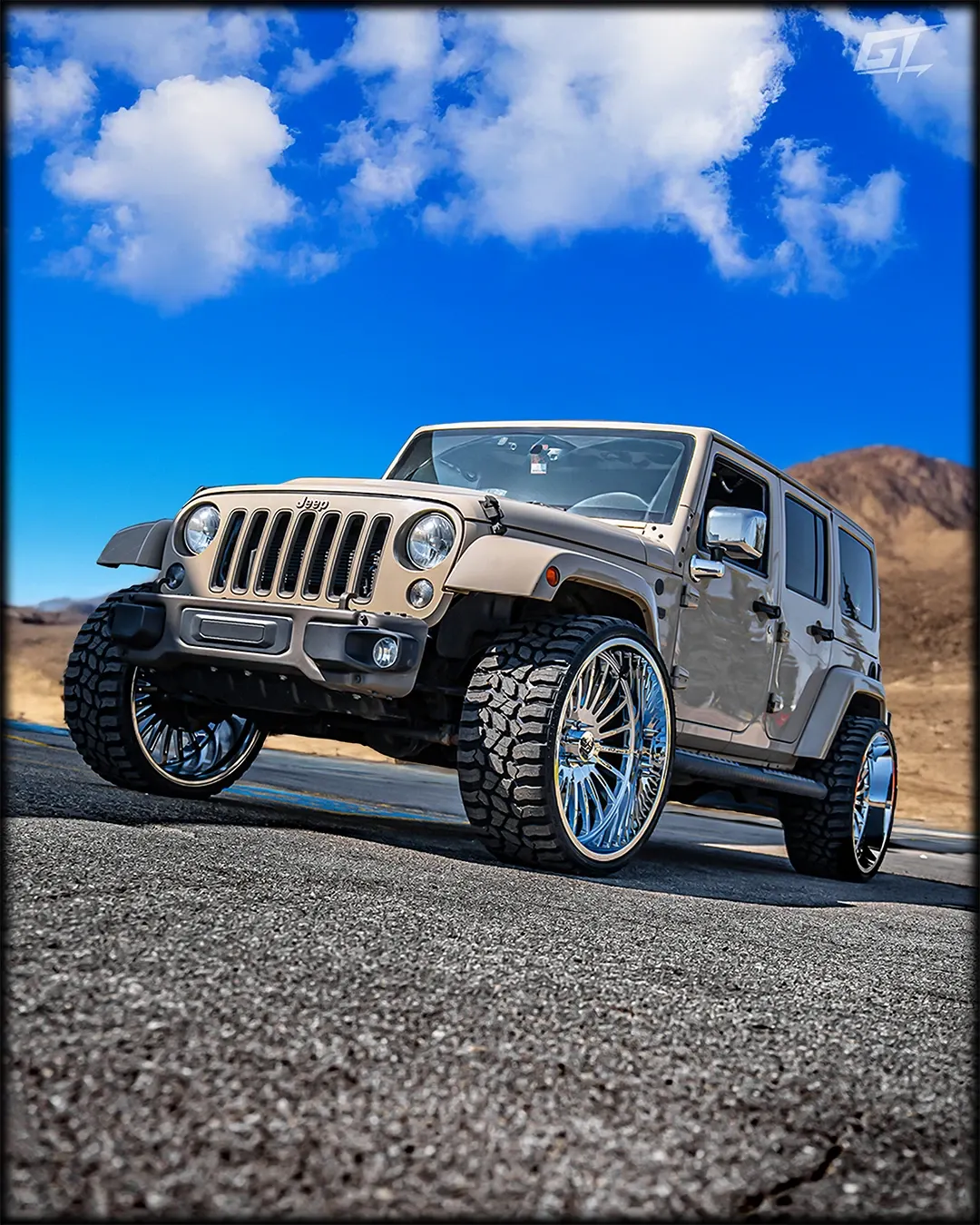 Jeep Wrangler build on GT Off-Road Strike wheels