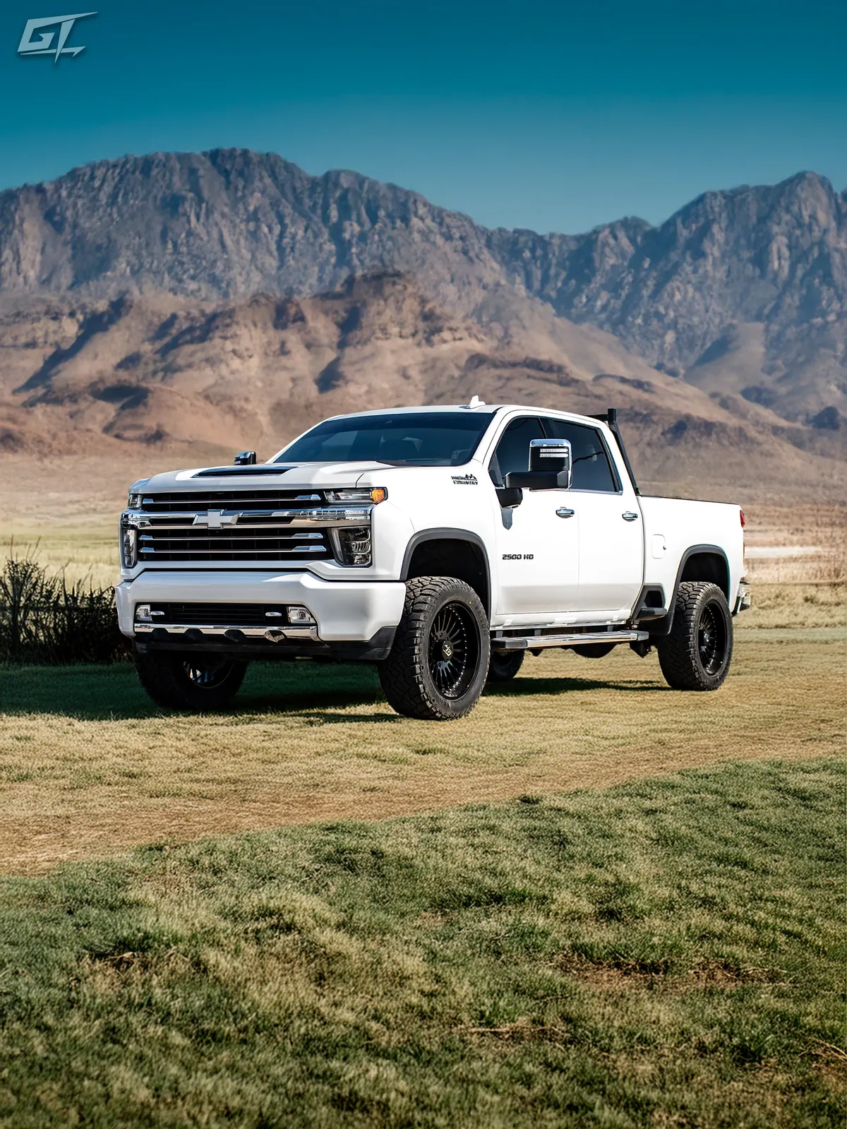 Chevrolet Silverado HD on GT Off-Road wheels in the Rockies