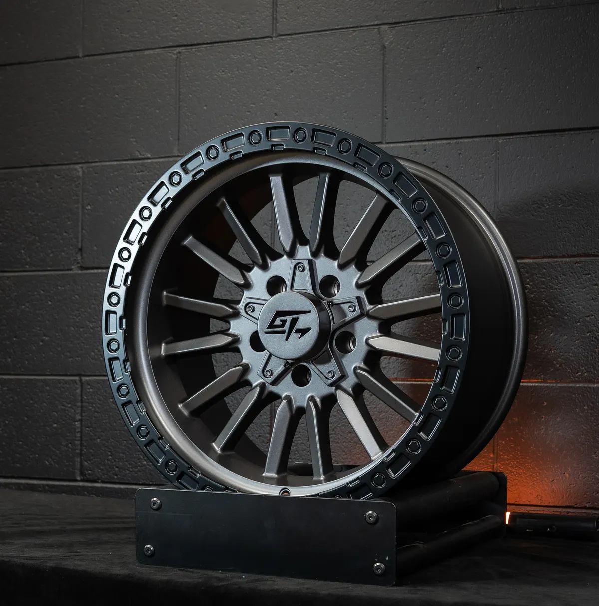 GT Off-Road Chamber in Matte Gun Metal, studio shot